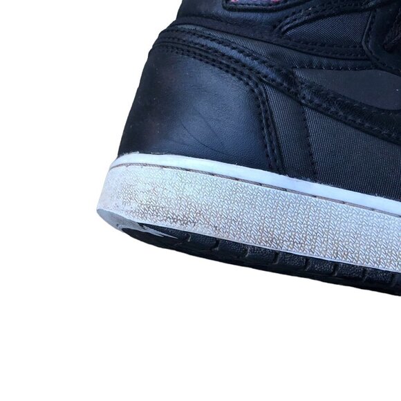 Air Jordan 1 Retro High Black Satin Gym Red Black Size 7.5 - Picture 8 of 15